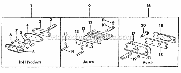 Brake Caliper Assembly Diagram and Parts List for 169 2050048U Cub Cadet Lawn Tractor